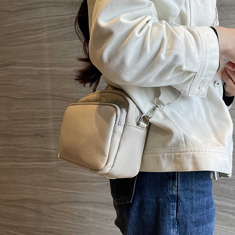 Ziva Bag: Zwarte Crossbody Tas met Brede Band