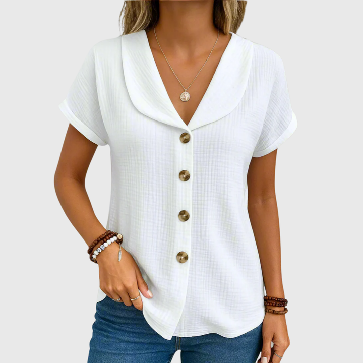 Maureen | Chique Knop Blouse