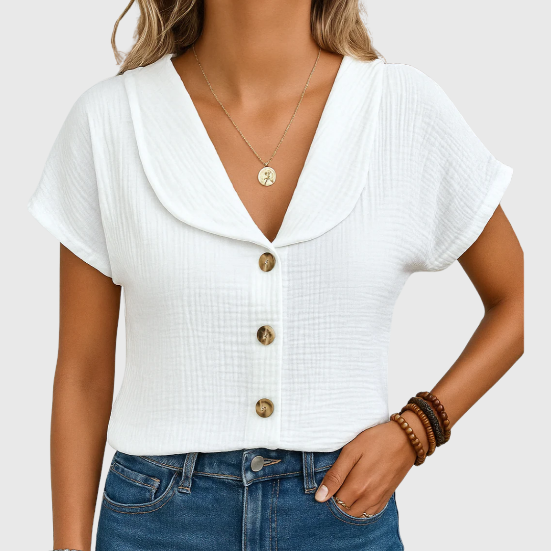 Maureen | Chique Knop Blouse