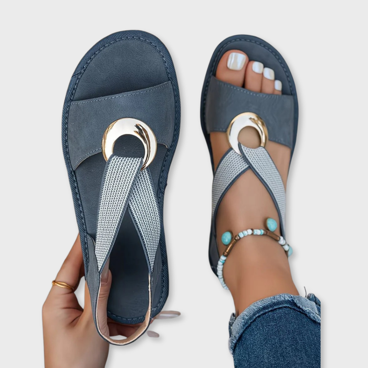 Stella | Platte Sandalen met Gesp