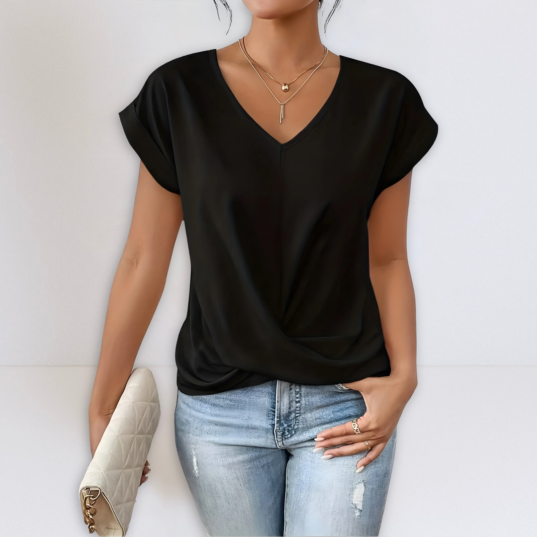 Maggie | Twist Front V-Hals Top