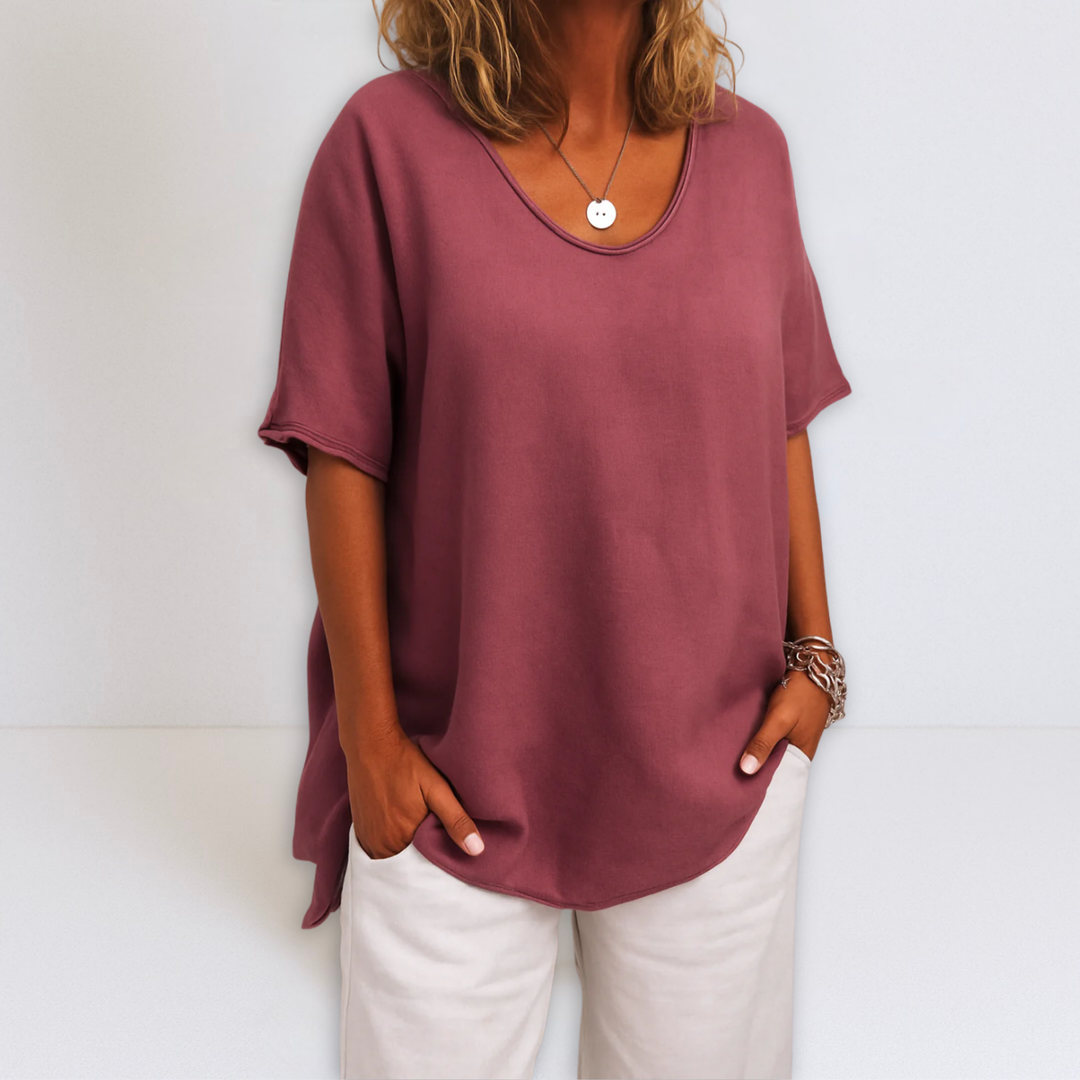 Joanne | Oversized V-hals Blouse