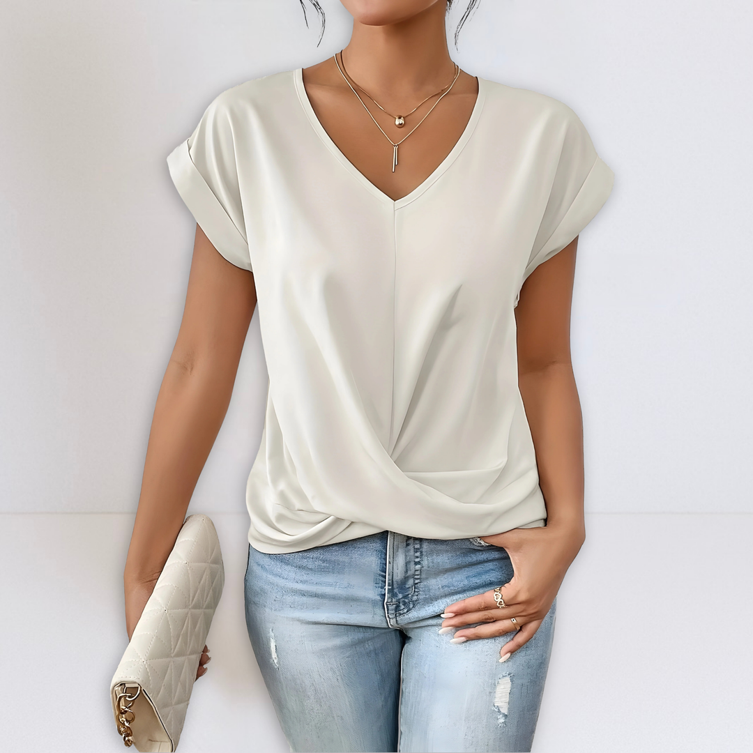 Maggie | Twist Front V-Hals Top