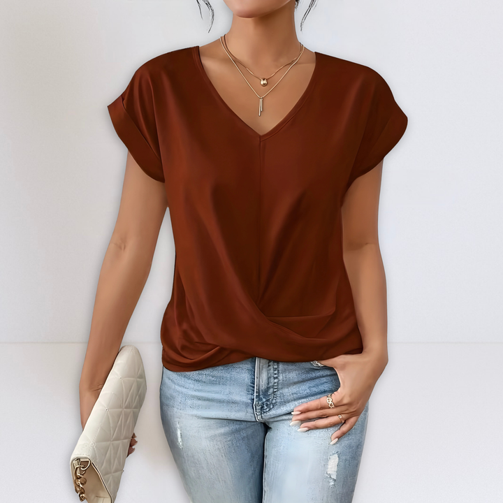 Maggie | Twist Front V-Hals Top
