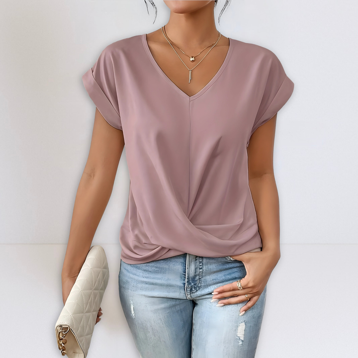 Maggie | Twist Front V-Hals Top