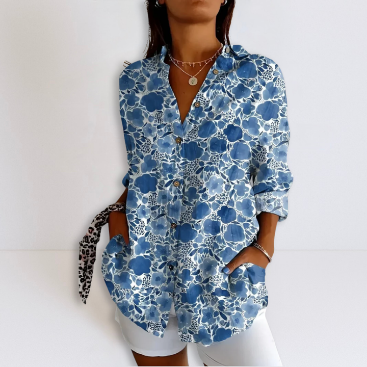 Katherine | Ontspannen Gedrukte Blouse