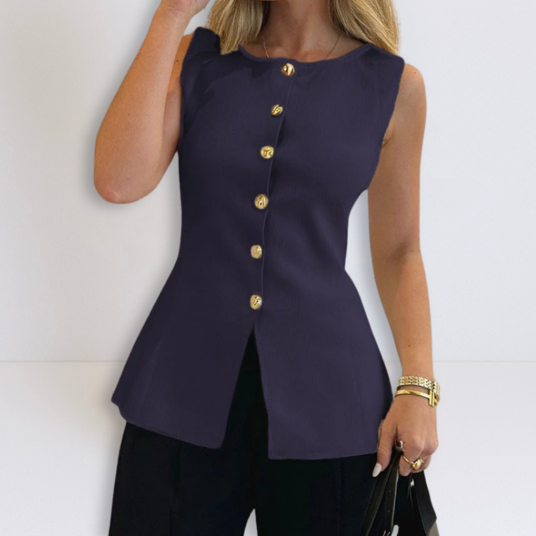 Rosa | Mouwloze Peplum Top