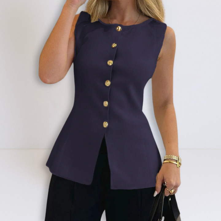 Rosa | Mouwloze Peplum Top