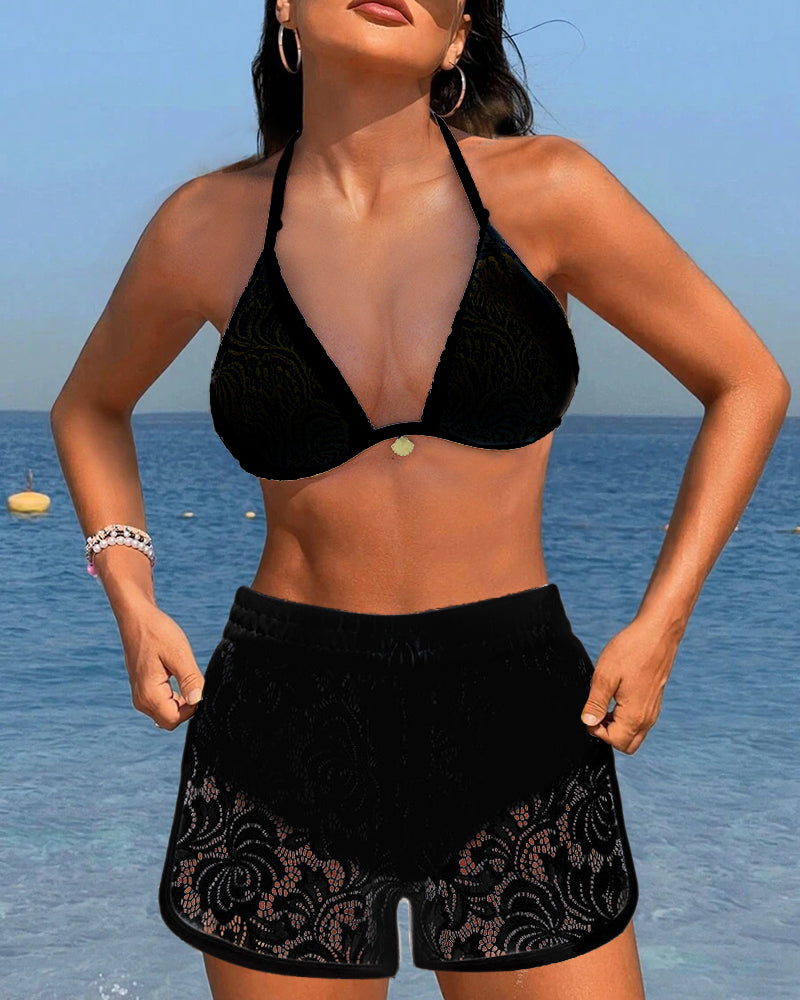Laluna® | Elegante Kanten Bikini Set