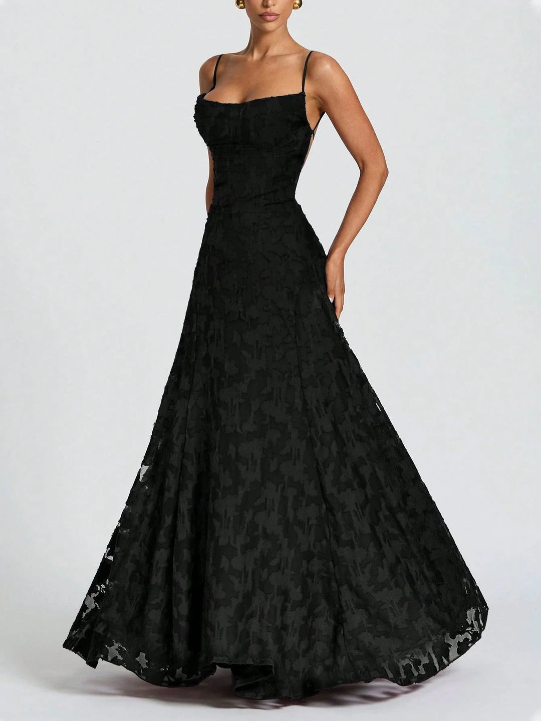 SOFIA | Elegante Kant Maxi Jurk