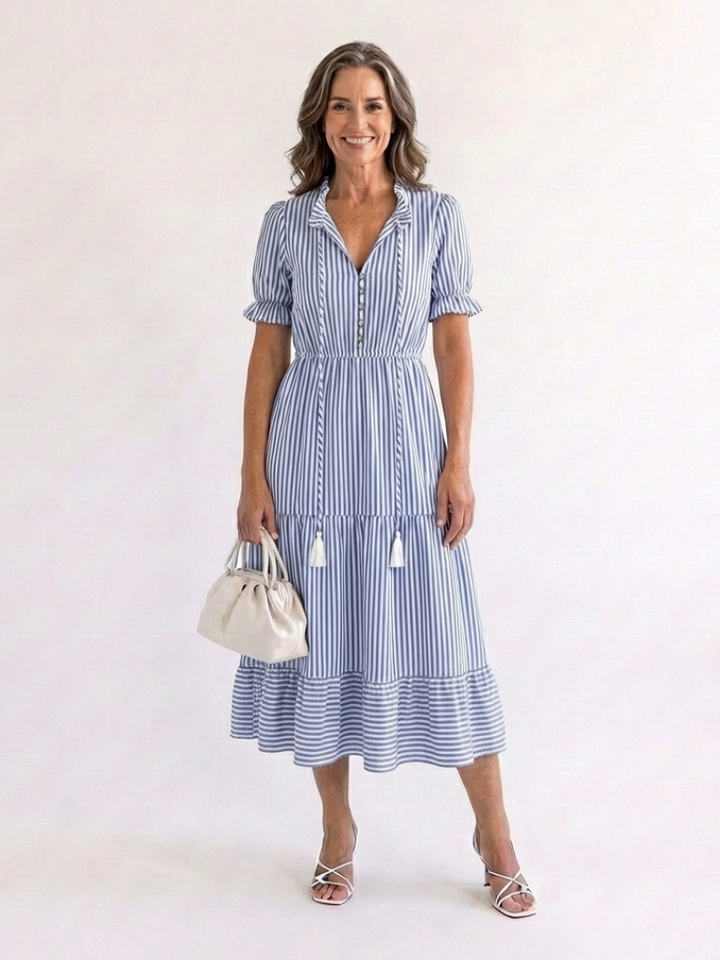 Dakota™ | Gestreepte midi-jurk
