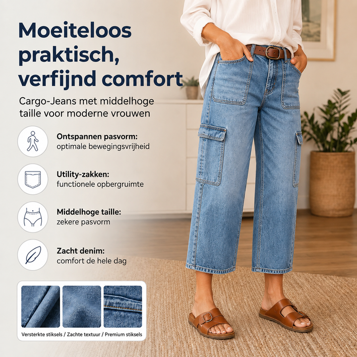 Luxe Stretch Jeans met Verkorte Lengte | Tijdelijk 50% Korting