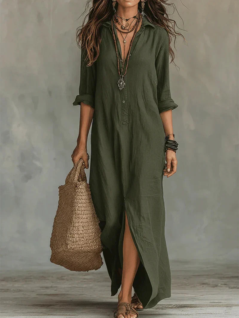 WILLOW | Moeiteloos Maxi-jurk met flatterende Silhouet Veelzijdig voor de dagelijkse look