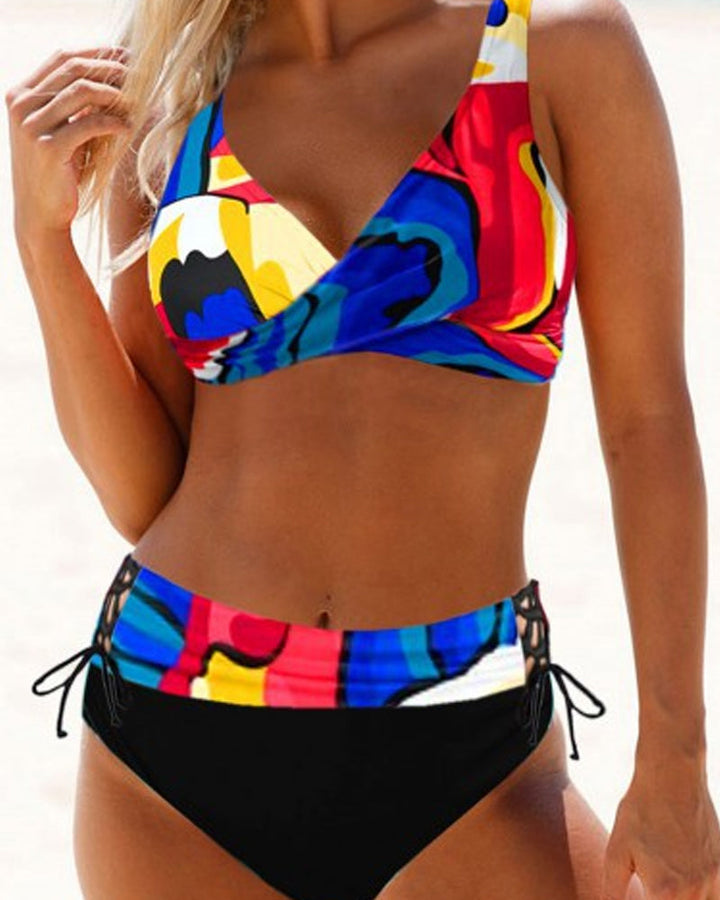 Eva - Vrolijke Kleurige Bikini