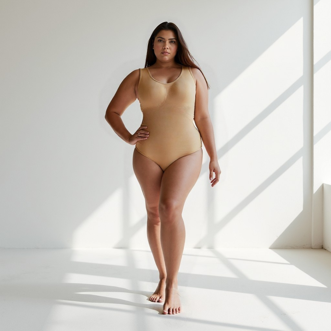 Vengee - Corrigerend Shapewear String Bodysuit met dikke bandjes