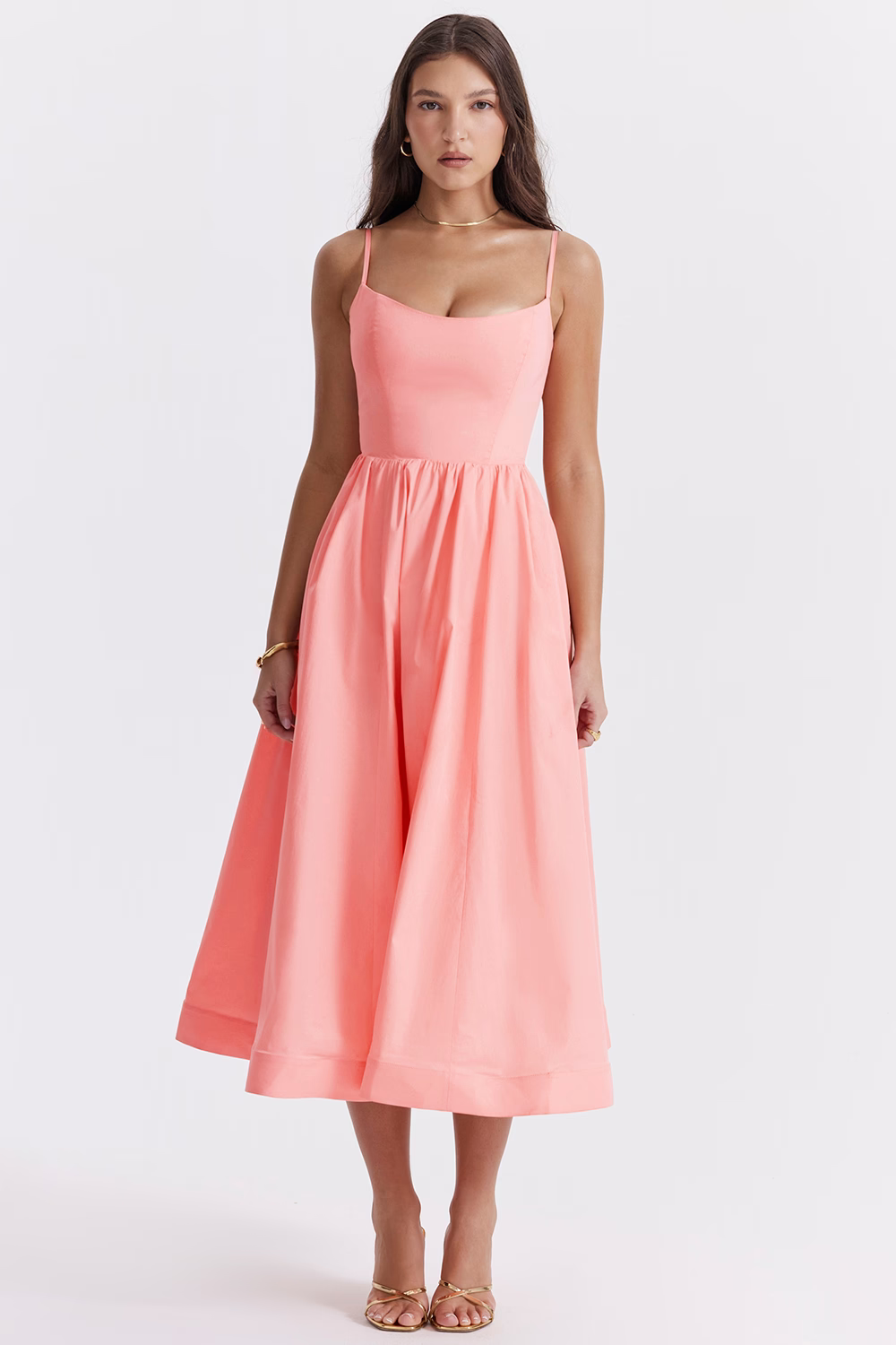 ESTELLE | Elegante Korset Zomer Midi Jurk