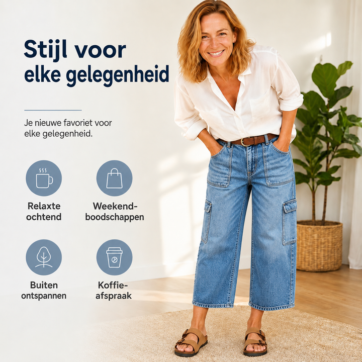 Luxe Stretch Jeans met Verkorte Lengte | Tijdelijk 50% Korting