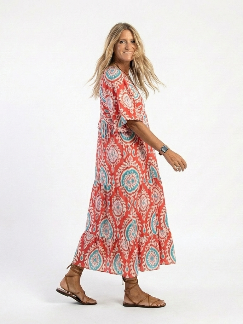 Zaria™ | Midi-jurk met paisleyprint