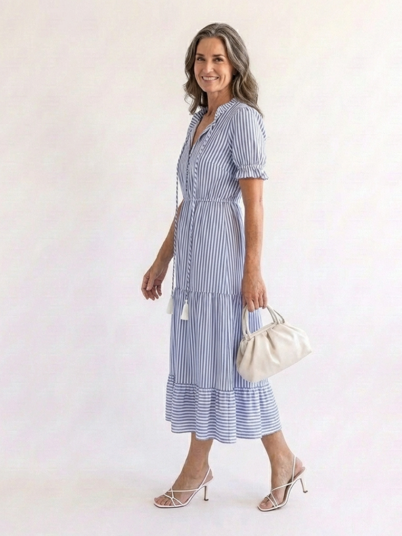 Dakota™ | Gestreepte midi-jurk