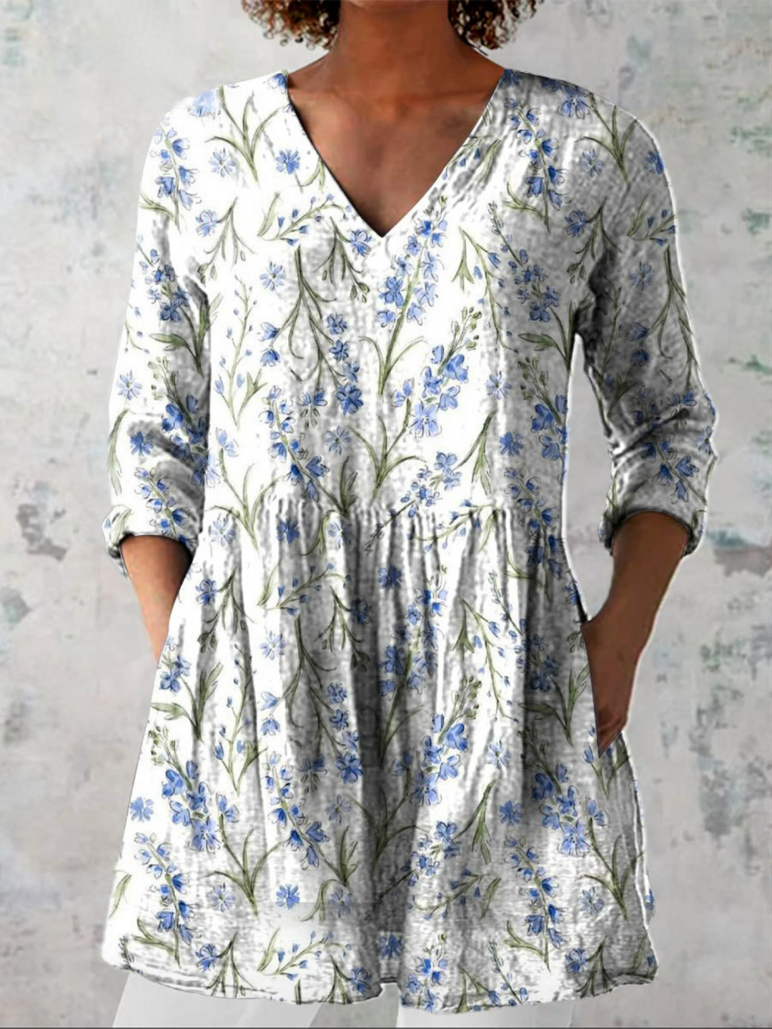 Brielle | Lange Blouse met een opvallend patroon