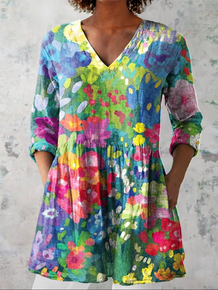 Eden | Lange Blouse met Een Uitsluitend Patroon