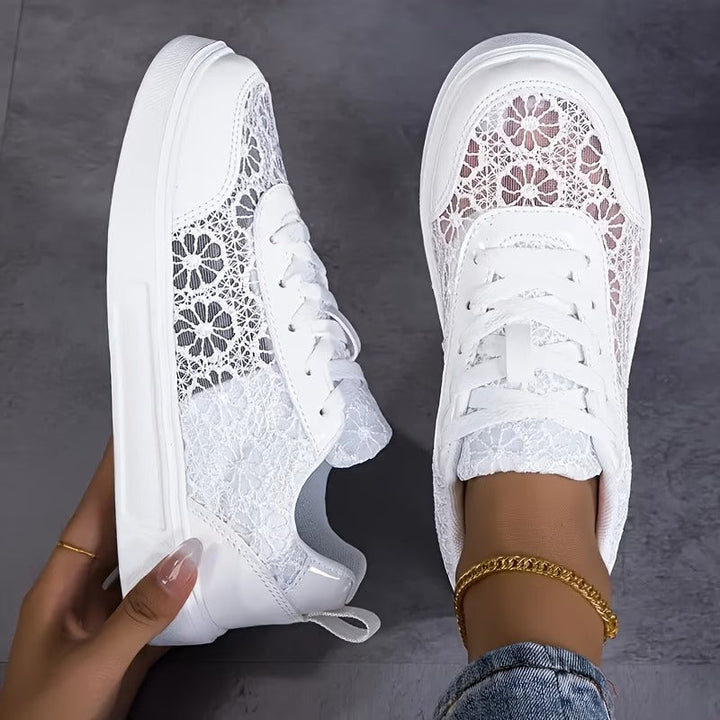 Lonneke | Elegante kanten sneakers