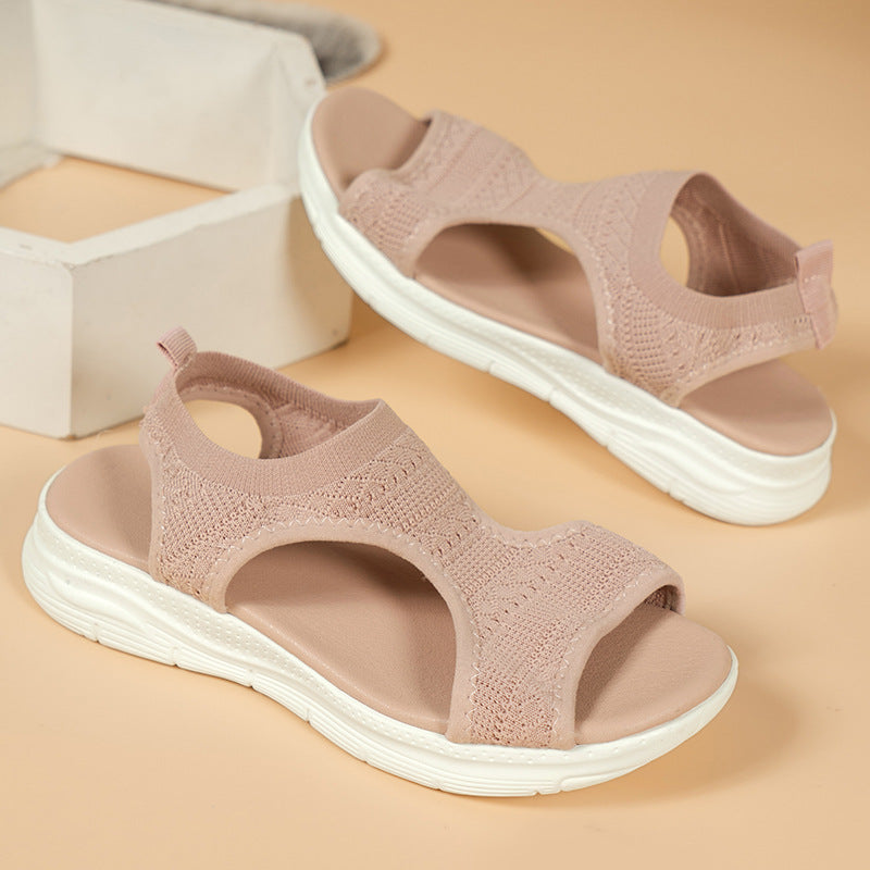 Robin | Zwarte Sleehak Sandalen