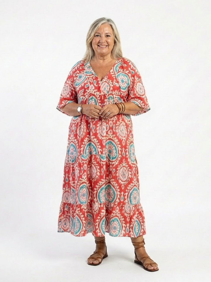 Zaria™ | Midi-jurk met paisleyprint