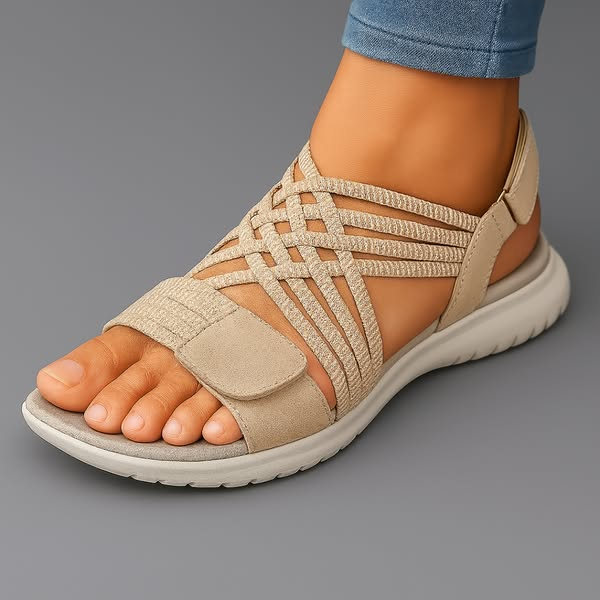 Monique | Gevlochten Comfort Sandalen