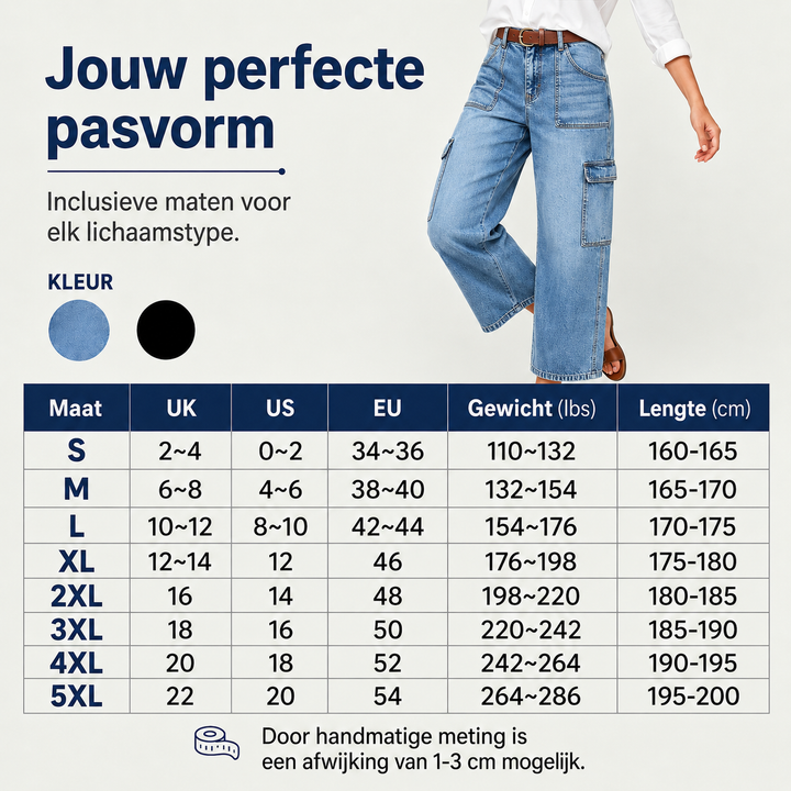 Luxe Stretch Jeans met Verkorte Lengte | Tijdelijk 50% Korting