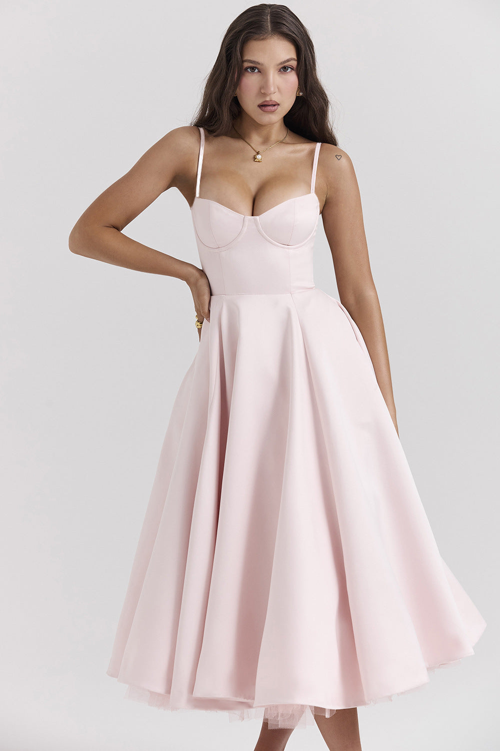 YLIANA | Romantische Zomer Midi Jurk