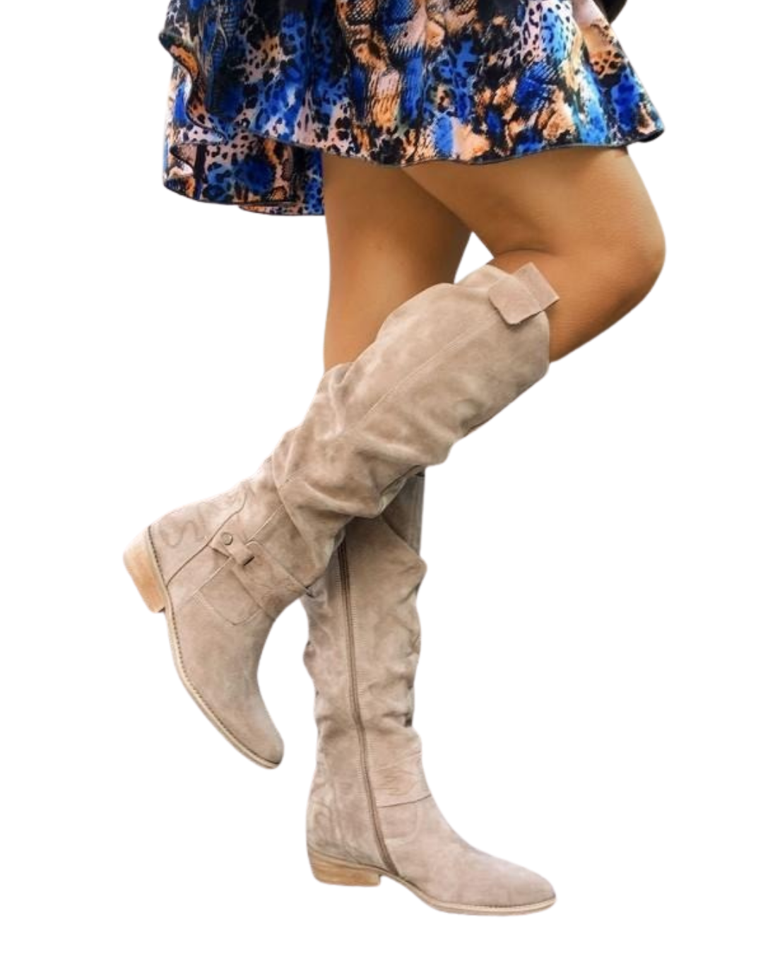 Zavira | Elegante, warme suede laarzen voor dames