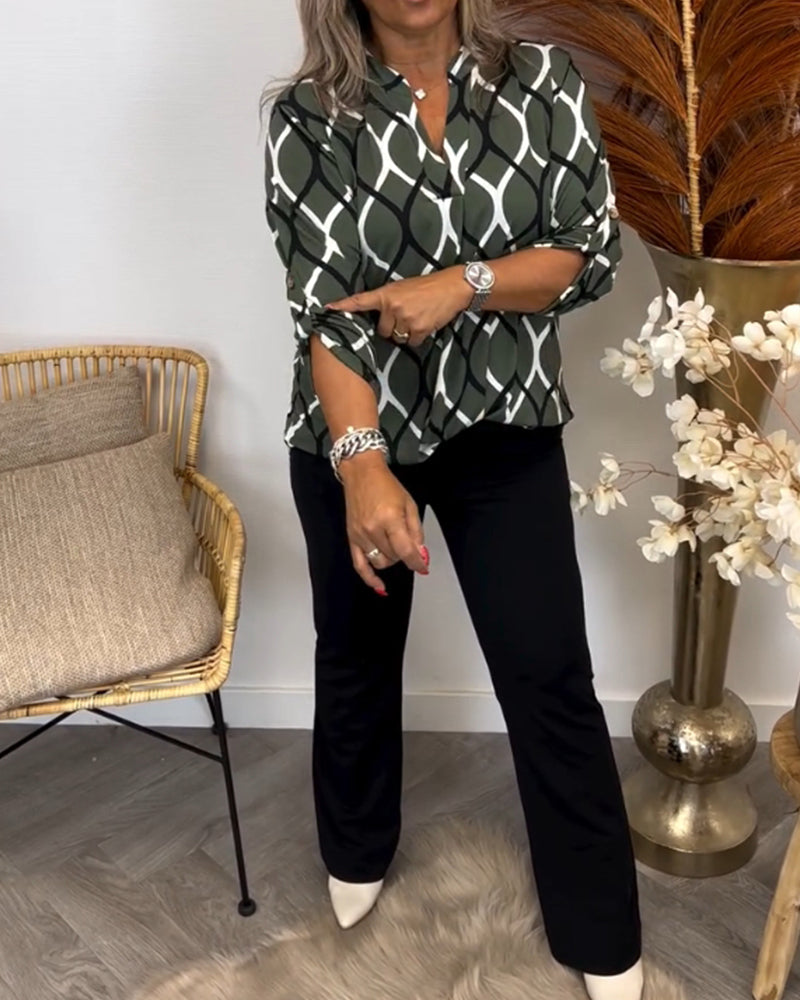 Jennifer | Casual Blouse met Lange Mouwen