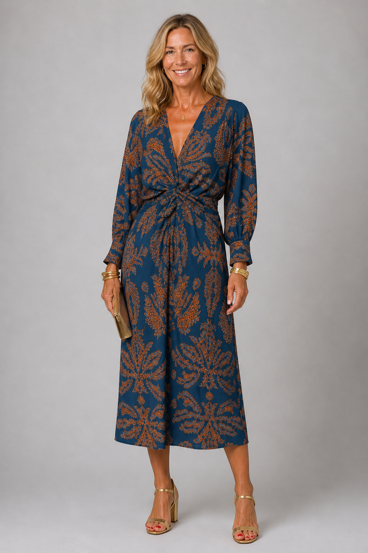 Midnight Bloom Jurk