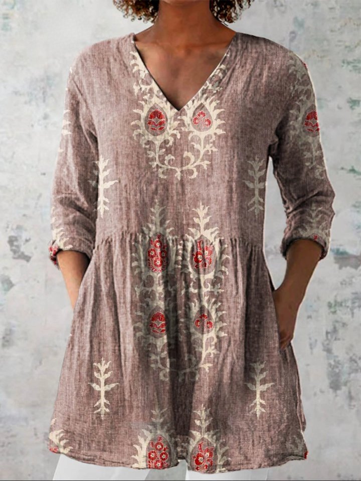 Blair | Lange Blouse met een opvallend patroon