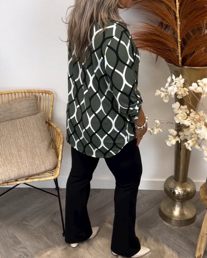 Jennifer | Casual Blouse met Lange Mouwen