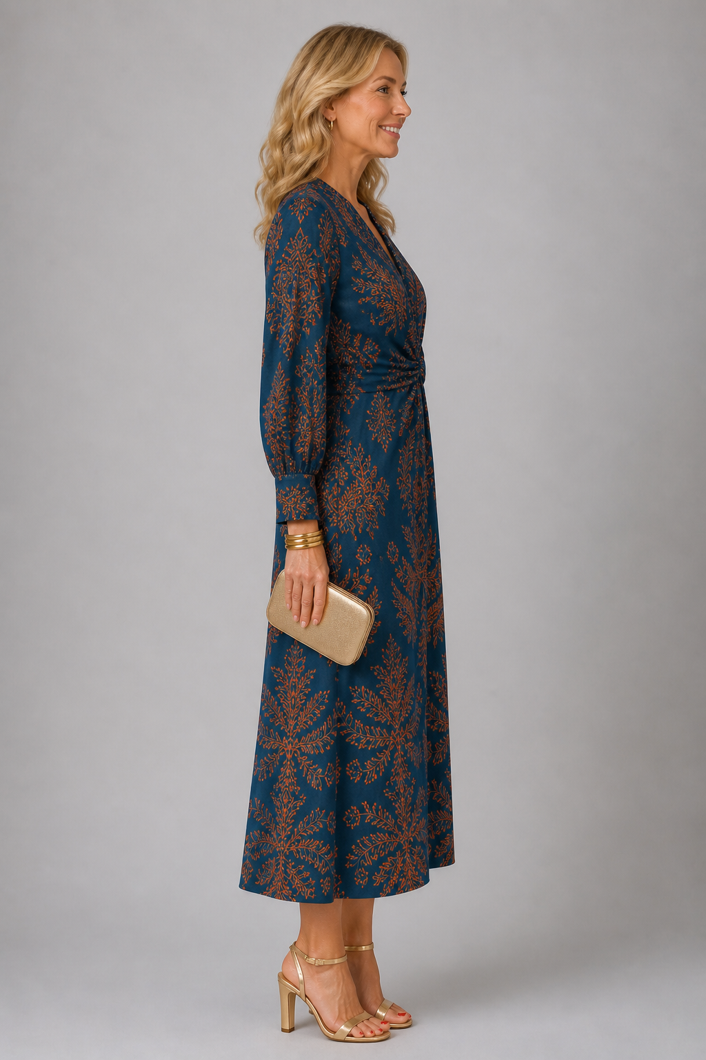 Midnight Bloom Jurk