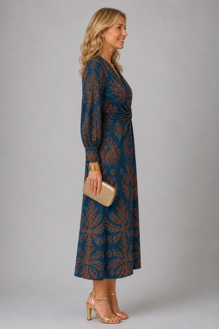 Midnight Bloom Jurk