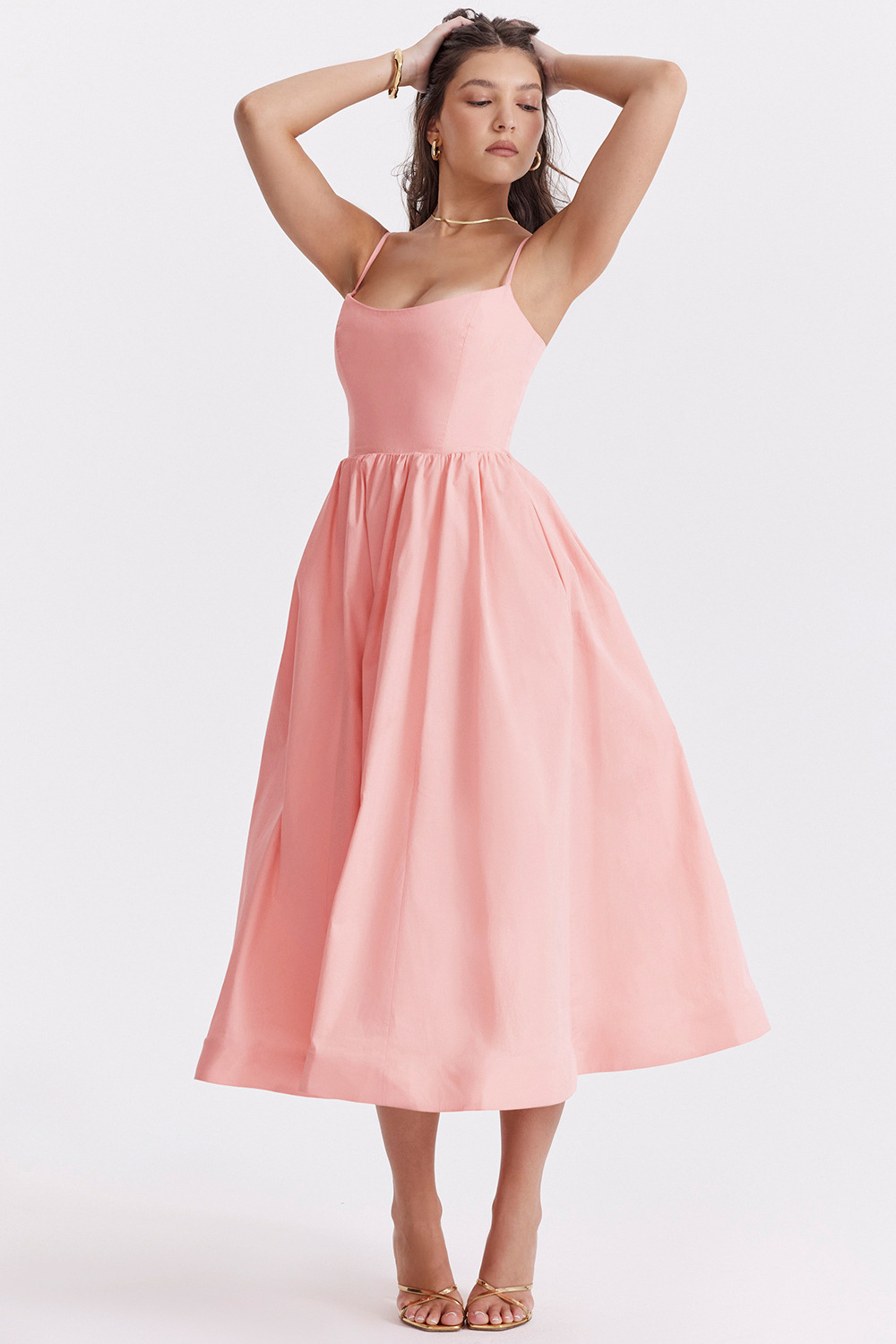 ESTELLE | Elegante Korset Zomer Midi Jurk
