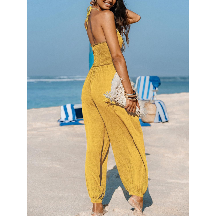 Karin | Losvallende Jumpsuit met V-hals