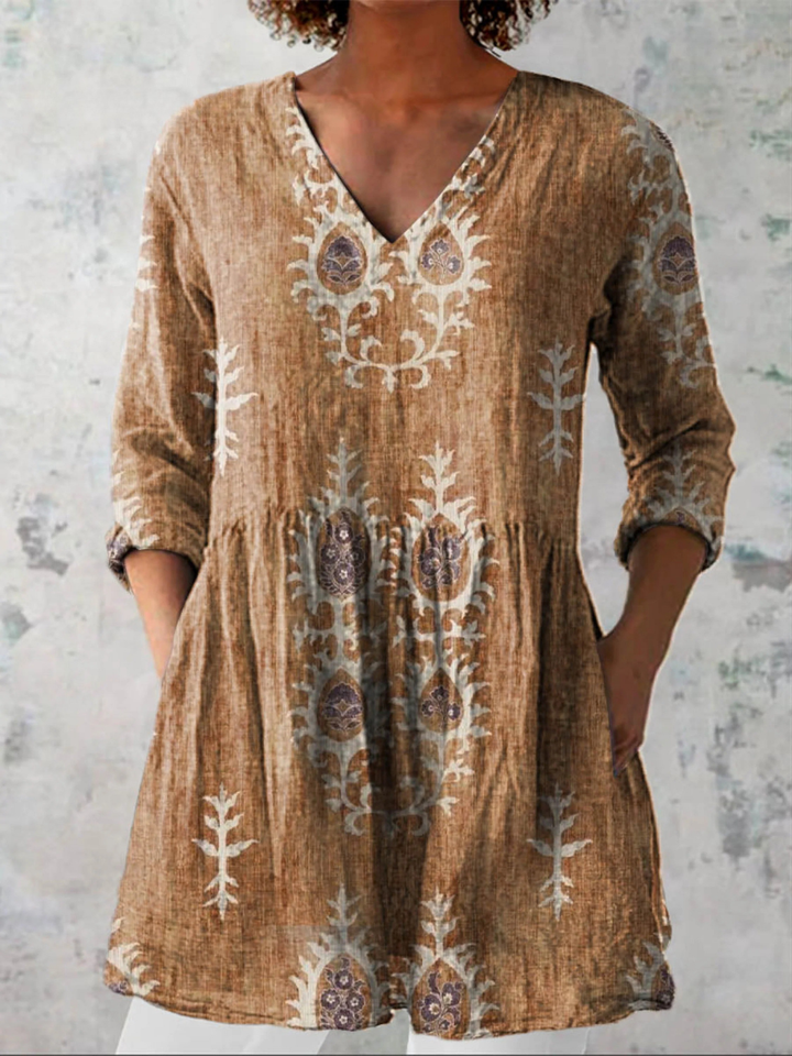 Blair | Lange Blouse met een opvallend patroon