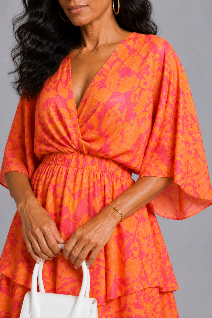 Coral Muse Jurk