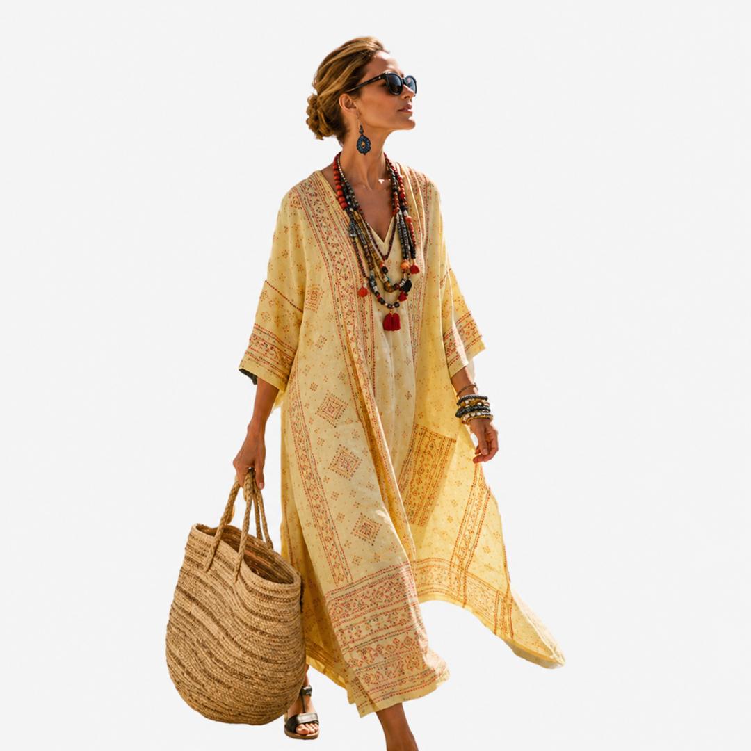 Lange Kaftan - Geel