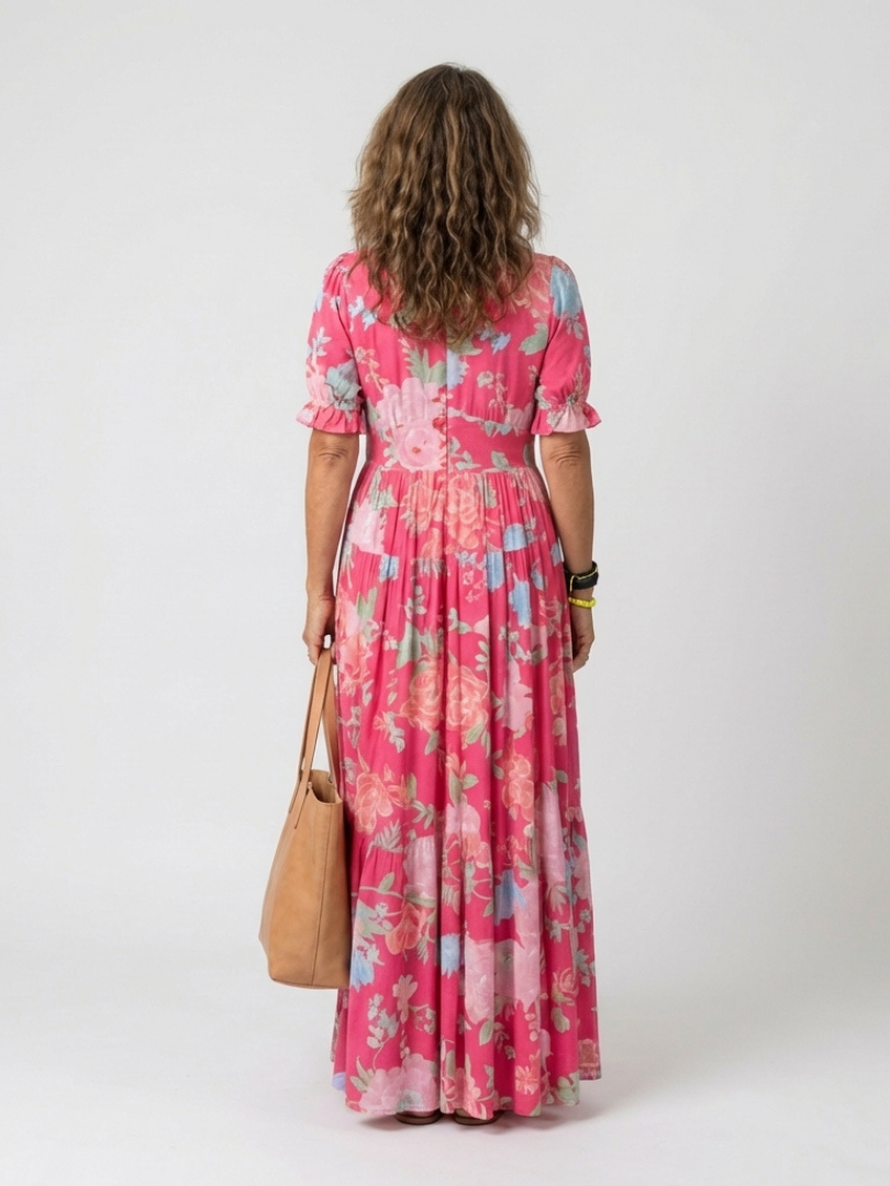 Lianne™ | Mouwloze midi-jurk met bloemenprint