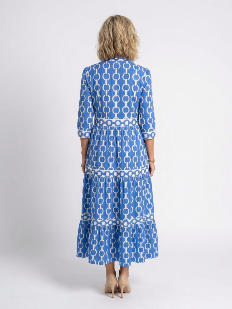 Isolde™ | Midi-jurk met kettingprint