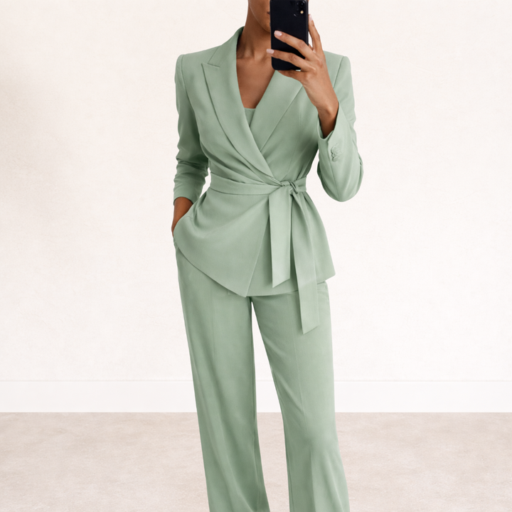 Ilse | Elegante Set met Jasje en Wijde Broek