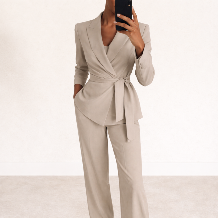 Ilse | Elegante Set met Jasje en Wijde Broek