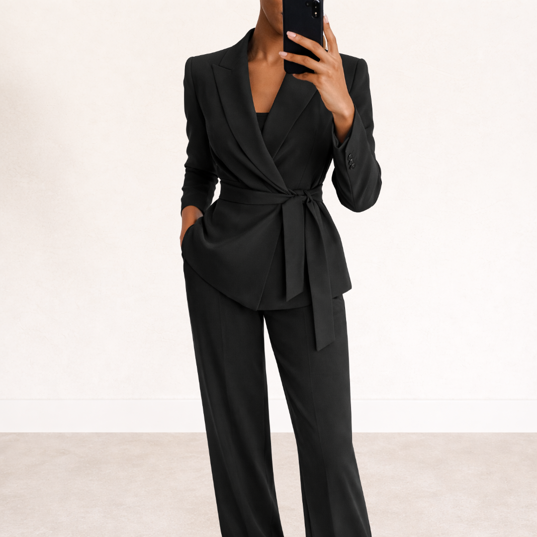 Ilse | Elegante Set met Jasje en Wijde Broek