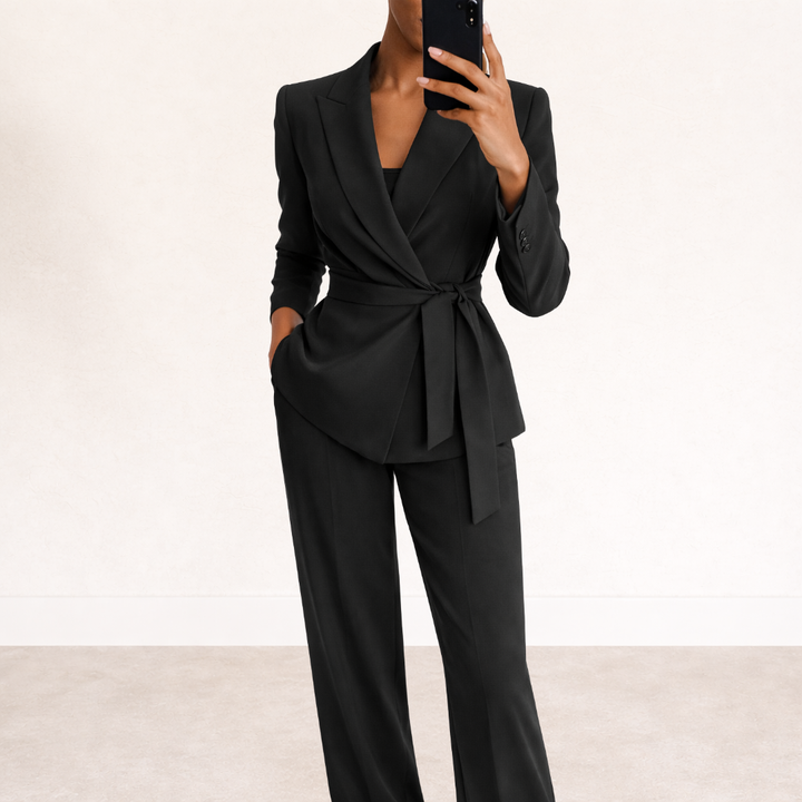 Ilse | Elegante Set met Jasje en Wijde Broek