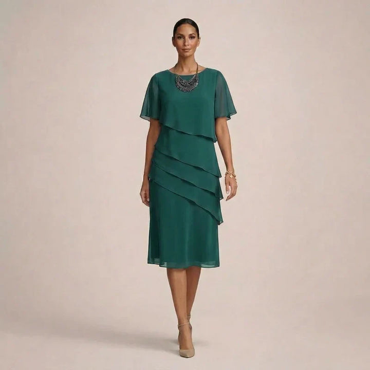 MARA | Elegante Rimpel Jurk met Flatterend Comfort